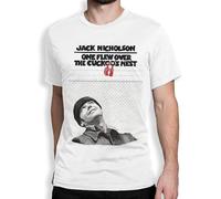 Jack Nicholson One Flew Over The Cuckoo's Nest T-Shirt Cotton Tee Men's T-Shirt with Super Soft Cotton Fabric