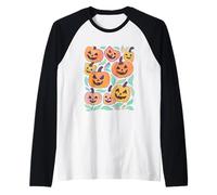 Jack O Lantern Citrouilles souriantes Halloween Manche Raglan