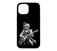 Jack O' Lantern Jouant de la Guitare électrique de la Musique d'halloween Coque pour iPhone 15