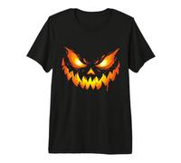 Jack O Lantern Scary Carved Pumpkin Face Halloween Costume T-Shirt Haut de Gamme