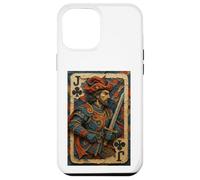 Jack of Clubs Warrior Knight Medieval Fantasy Lucky Poker Coque pour iPhone 12 Pro Max