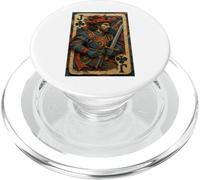 Jack of Clubs Warrior Knight Medieval Fantasy Lucky Poker PopSockets PopGrip pour MagSafe