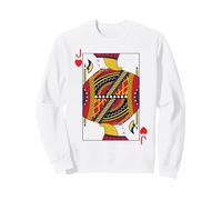 Jack of Hearts Carte à Jouer de Poker Blackjack Sweatshirt