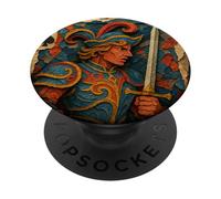 Jack of Spade Playing Card Paper Cut Lucky Poker PopSockets PopGrip Adhésif
