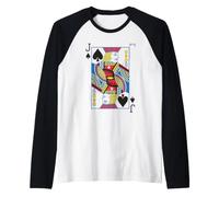 Jack of Spades Playing Card Easy Halloween Group Costume Manche Raglan