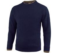 Jack Pyke Ashcombe Pull Ras Du Cou 100 Laine % Homme Décontracté Chandail Navy