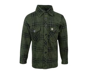 JACK PYKE Chemise polaire junior pour enfants, surchemise polaire chaude et douce pour garçons et filles, haut d'hiver décontracté, vert