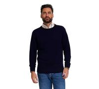 Jack Pyke - Pull à col Rond - tricoté en Laine d'agneau - Bleu Marine - L