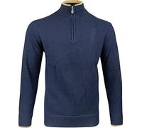 Jack Pyke - Pull Ashcombe - 100% Laine d'agneau - zippé - Bleu Marine - L