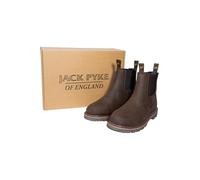 JACK PYKE Shires Bottes de sécurité pour homme - Bottes Chelsea en cuir huilé à enfiler avec côtés élastiques, semelle résistante à l'huile et double languettes pour une utilisation à la campagne ou à