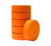 Jack Richeson Giant Tempera Paint Gakes 2-1 / 4 x 3/4 pouces Ensemble orange de 6 - 384098