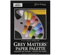 Jack Richeson Gris Matters Palette de Papier (50 Feuilles), pour mélanger Peinture de Papier 22,9 x 30,5 cm