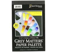 Jack Richeson Gris Matters Papier Palette (30 Feuilles), 15,2 x 22,9 cm