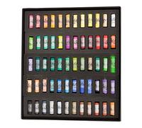 Jack Richeson Lot de 60 demi-bâtons pastels ronds assortis