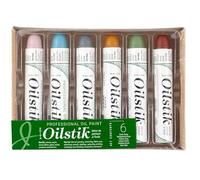 Jack Richeson Shiva Huile Paintstik, Couleurs Classiques, Lot de 6