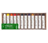 Jack Richeson Shiva Huile Paintstik Professionnelle, Couleurs, Lot de 12