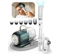 Jack ＆ Rose Tondeuse à cheveux avec aspirateur, sèche-cheveux et tondeuse à cheveux 3 en 1,Vitesse et température de l'air,12000 Pa Tondeuse à cheveux professionnelle set avec 4 outils de soin cheveux