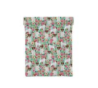 Jack Russel Terrier Floral, Sac de Rangement pour Femmes, Portefeuille supérieur à Presser, Petit Porte-Monnaie, Pochette de Changement