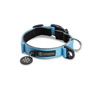 Jack & Russell Collier pour Chien Premium Luna réfléchissant et Collier pour Chien rembourré en néoprène de différentes Tailles et Couleurs (Tour de Cou L (43-58 cm), Bleu Clair)