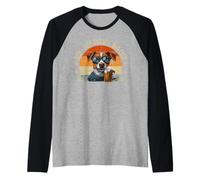 Jack Russell Dad Dog Funny Fête des Pères Chien Homme Manche Raglan