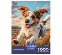 Jack Russell Terrier 1000 Pièces Small Chien Puzzle pour Adultes Jeu D'intelligence Décoration Moderne Adultes Et Adolescents Dès 14 Ans 70x50cm/1000pcs
