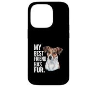 Jack Russell Terrier avec Une Jolie Phrase Coque pour iPhone 14 Pro