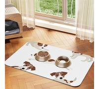 Jack Russell Terrier Dog Pattern,Waterproof Pet Feeding Mat,PU Leather Placemats for Cat Dog Water Bowl,Food Mats,40x60cm