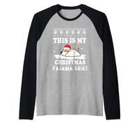 Jack Russell Terrier Dog This is My Christmas Pajama Xmas Manche Raglan