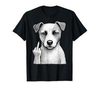Jack Russell Terrier Doigt d'honneur Sarcastique Amoureux des Chiens T-Shirt