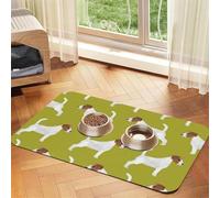 Jack Russell Terrier Print,Waterproof Pet Feeding Mat,PU Leather Placemats for Cat Dog Water Bowl,Food Mats,30x45cm