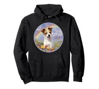Jack Russell Terrier Rainbow Bridge Papillon commémoratif pour Chien Sweat à Capuche