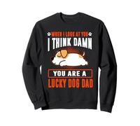 Jack Russell Terrier You are A Lucky Dog Dad Puppy Dogs Sweatshirt