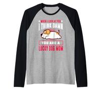 Jack Russell Terrier You are A Lucky Dog Mom Puppy Dogs Manche Raglan