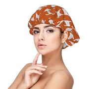 Jack Russell Terriers Orange Cute Dog Jack Russells,Bonnet de nuit en satin pour adulte - Bonnet de nuit élastique pour femme, couvre-cheveux de nuit