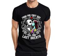 Jack Sally from Our First Kiss Till Our Last Breath Halloween T-shirt pour homme, Noir , XXL