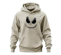 Jack Skellington Sweat à capuche unisexe Motif visage de monsieur Jack Skellington, naturel, M