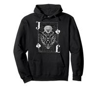Jack & Spades Clown Effrayant - Motif Poker Vintage Sweat à Capuche