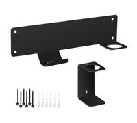 Jack Stand Wall Mount, Hydraulic Trolley, Jack Stands Holder, 10x2.36x1.77 Inches Heavy Duty Hooks, Steel Construction, Easy Installation, Ideal for Farm Mechanics Garage Repair Bay Home Shop Riders