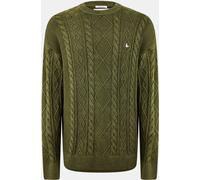 Jack Wills Acid Wash Cable Knit Jumper Feuille M Male