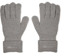 Jack Wills Adults Knitted Fleece Gloves Marl gris S/M Unisex