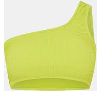Jack Wills Asymmetric Crinkle Bikini Top Citron vert 14 (L) Female