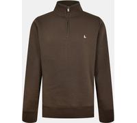 Jack Wills Barchester Quarter Zip Sweatshirt Café M Male