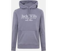 Jack Wills Batsford Logo Hoodie Mens Ardoise XS Male
