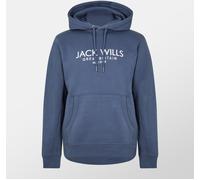 Jack Wills Batsford Logo Hoodie Mens Indigo délavé M Male