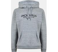 Jack Wills Batsford Logo Hoodie Mens Marl gris M Male