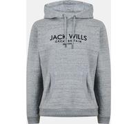 Jack Wills Batsford Logo Hoodie Mens Marl gris M Male