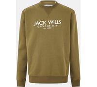 Jack Wills Belvue Logo Sweatshirt Mens Feuille 2XL Male
