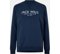 Jack Wills Belvue Logo Sweatshirt Mens Marine 2XL Male