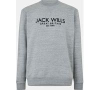 Jack Wills Belvue Logo Sweatshirt Mens Marl gris XL Male