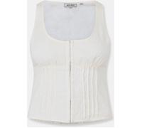 Jack Wills Broderie Corset Top Crème au beurre 12 (M) Female